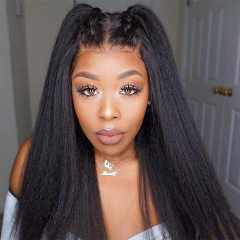 13x4 Lace Front Wig-Kinky Straight 180%