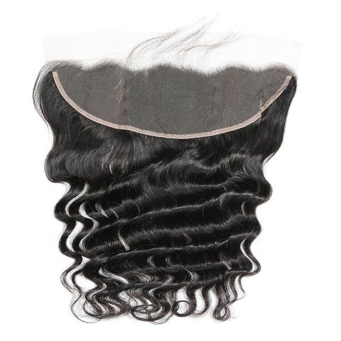 13x4 Transparent Lace Frontal: Deep Wave