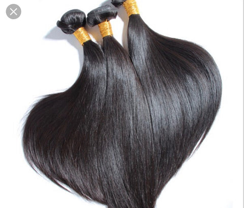 Raw Hair- Straight (3 Bundles)