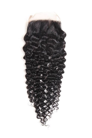 4x4 Transparent Lace Closure - Kinky Curl